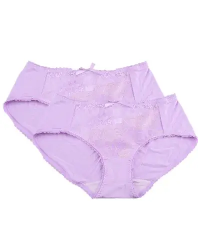 2条装紫色优雅舒适内裤
