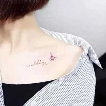 锁骨纹身图案大全图解(锁骨纹身图案推荐)(7)