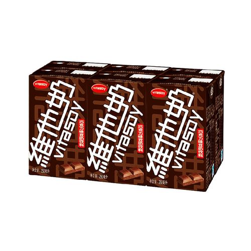 维他奶巧克力味豆奶250毫升6盒组