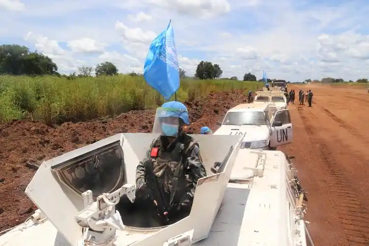 中国第六批赴南苏丹(朱巴)维和步兵营圆满完成10次联合国武装护卫任务