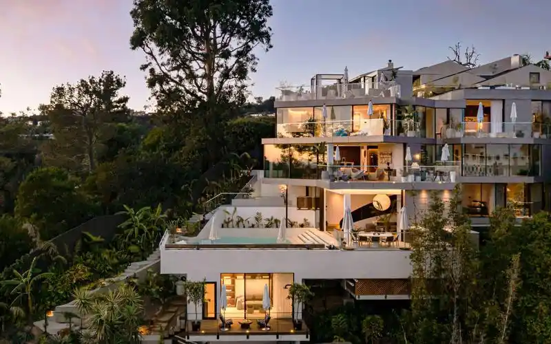 4k「luxury home」la现代海角庄园 ~ 9422 sierra mar dr, los