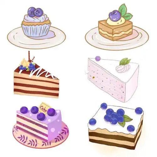 绘画素材‖心情不好的时候就吃点甜点吧