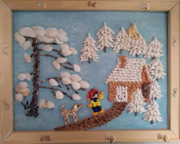 贝壳艺术画……《韵》