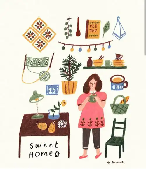 ins韩国插画师anneliesdtaws