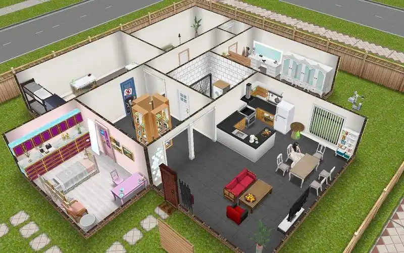 模拟人生畅玩版速建仿家有儿女第一部刘星家plana