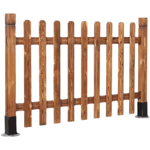 防腐木栅栏花园围栏加厚院子篱笆室外实木别墅栏杆户外围墙护栏