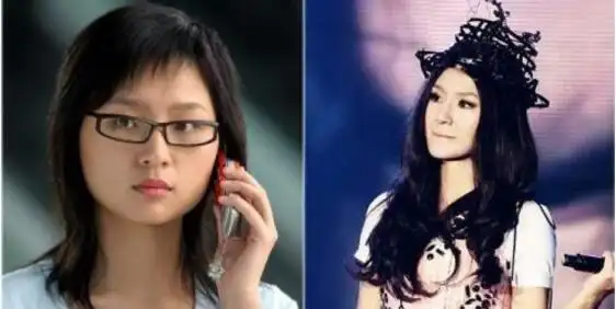 一,周笔畅整容前后对比