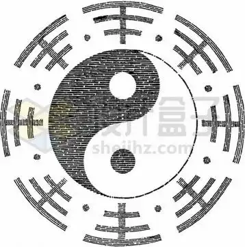 立体道教太极图按钮图案820016eps矢量图片素材