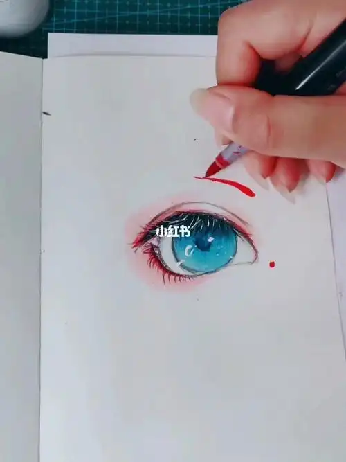 教你画可爱呆萌大眼睛