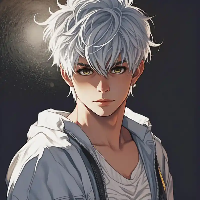 96白发动漫男神头像99 探索二次元的世界,发现这些超酷的白发动漫