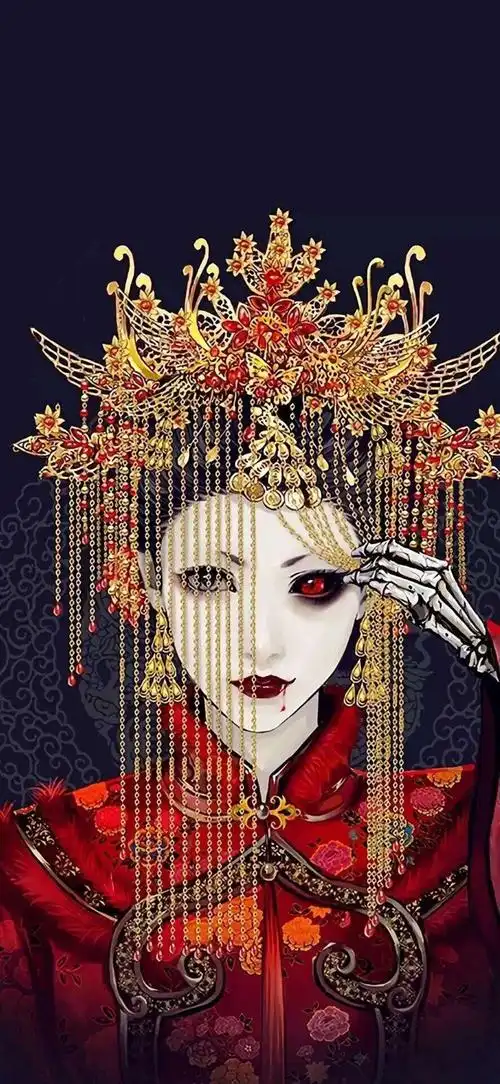 鬼新娘_手机壁纸_动漫卡通手机壁纸_我要个性网