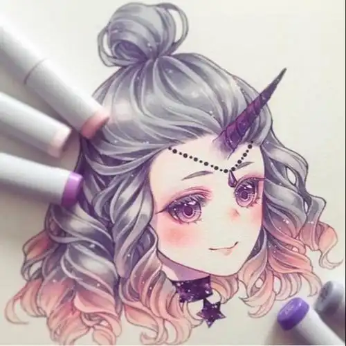 十二星座绝美头像# 马克笔12星座专属手绘图