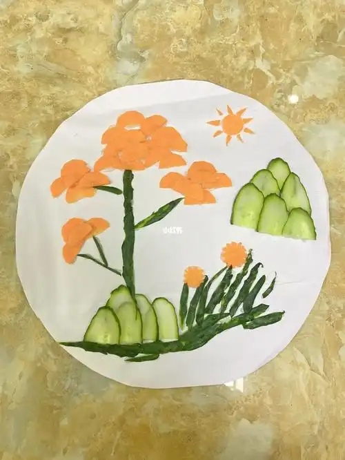 亲子作品蔬菜拼盘