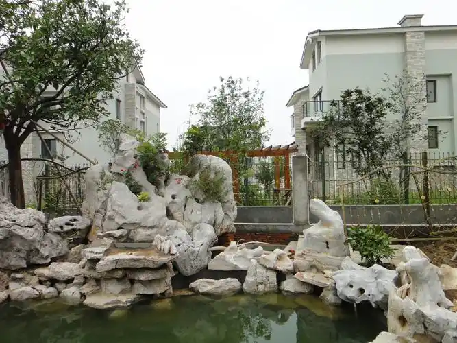 以完工的.太湖石.假山景观.