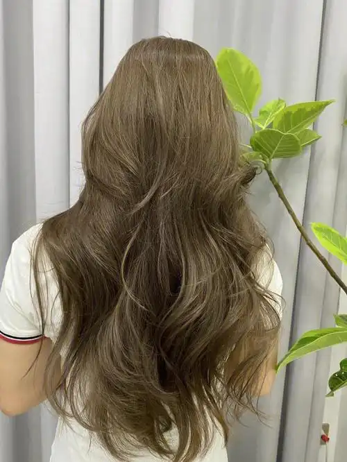 显白温柔发色亚麻青棕