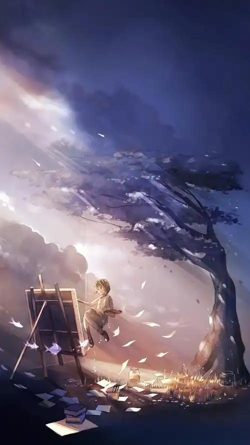 唯美壁纸女生动漫