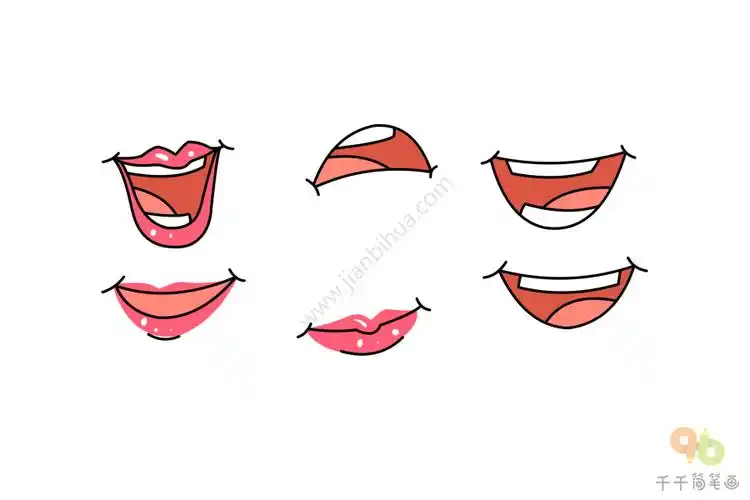 嘴巴简笔画图片