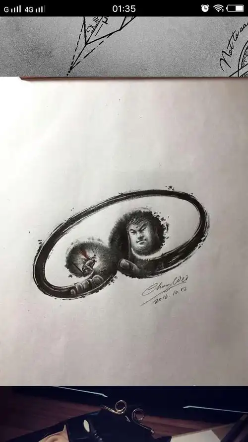 猴子纹身手稿,纹身电话微信,15755722152