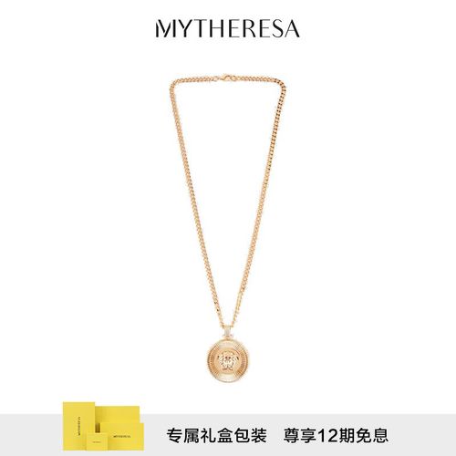 versace     medusa biggie镀金项链奢侈品潮牌p00737795 金色 均码