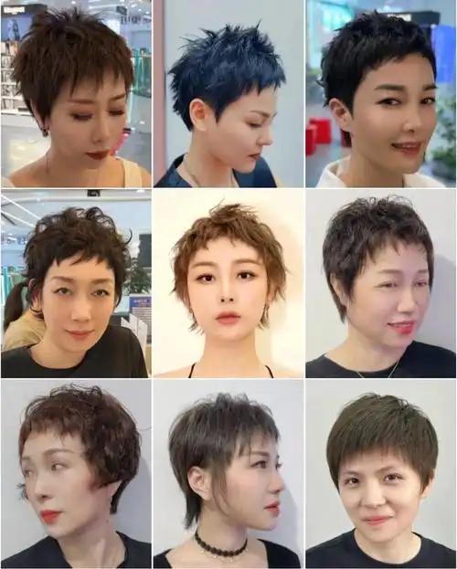 女士超短发 100 款合集,个性时尚美美哒,值得尝试|发型|复古|短卷发