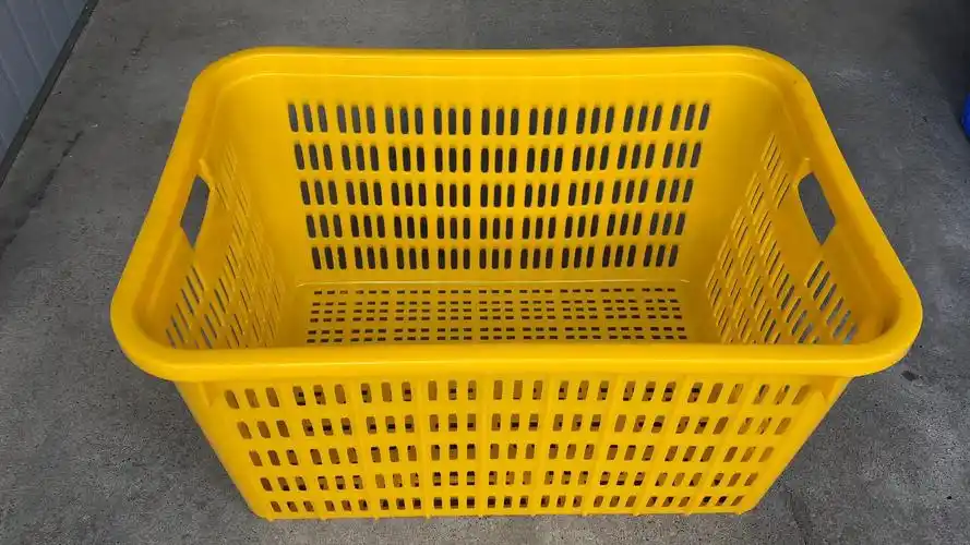 大量批发物流储物筐-南宁塑料网眼箩筐厂家-蔬菜运输胶筐