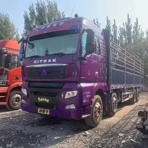 出售个人二手汕德卡9米6高栏前四后八540马力 - 六盘水盘县货车