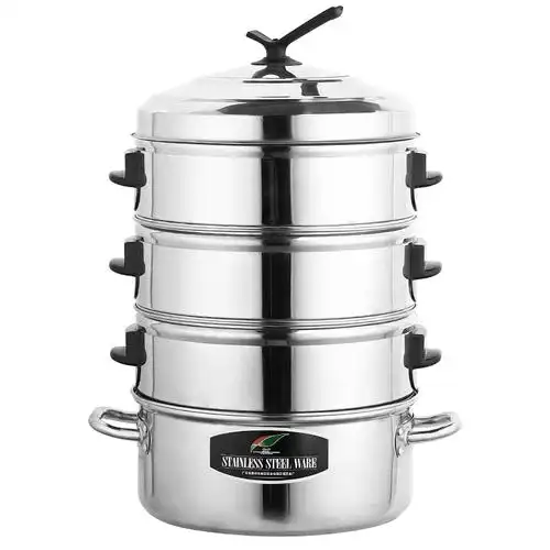 不锈钢蒸锅商用大容量包子蒸笼家用大号蒸鱼馒头蒸锅