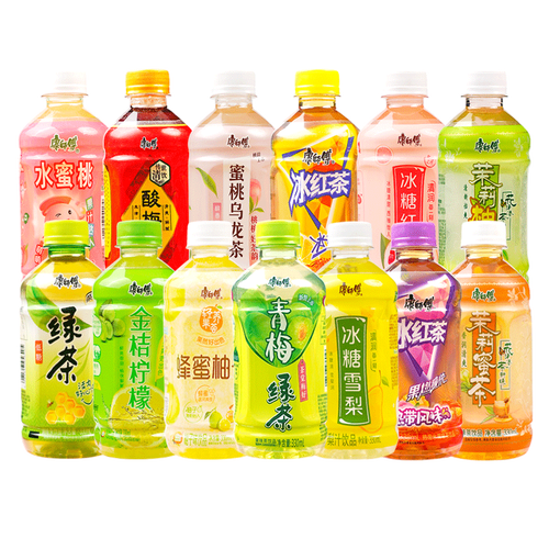 饮料饮品整箱批发c 康师傅茉莉柚茶330ml 12瓶冰红茶绿茶网红夏季优惠