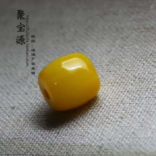 优化老蜜蜡棕色桶珠圆珠散珠琥珀单珠散珠diy手串配珠转运珠