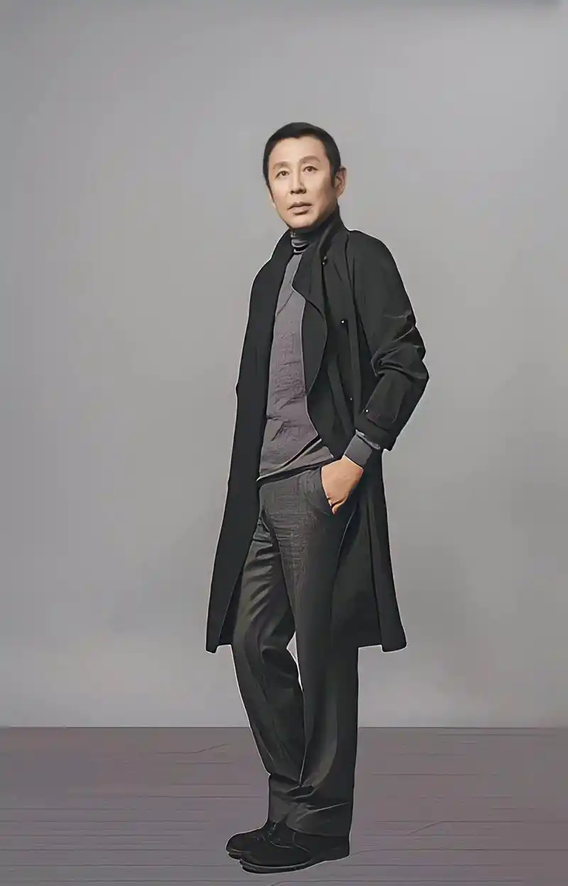 老戏骨陈道明真会打扮,66岁穿锈色运动卫衣,剪圆寸发型发言好帅