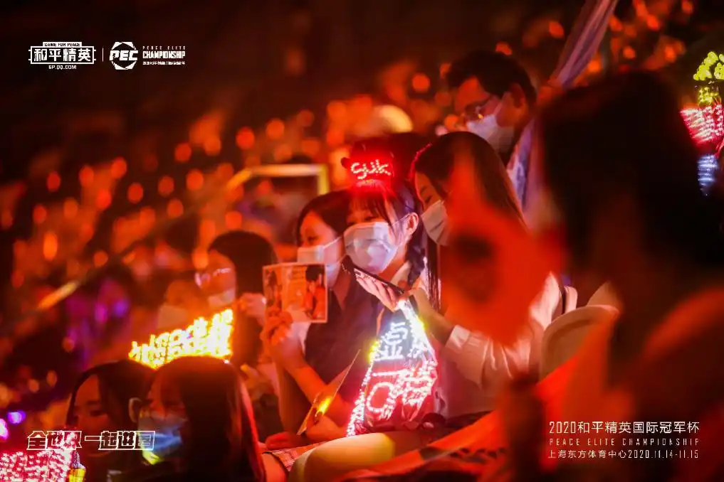 现场应援的粉丝.