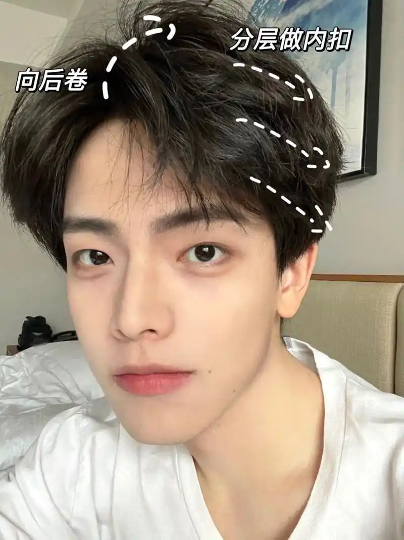 男生发型05韩系四六分教程!