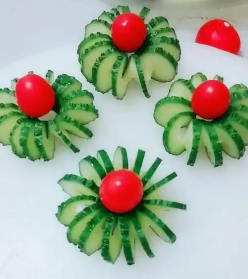 年夜饭少不了喜庆1根黄瓜给家宴加分5款简易花式摆盘送给你