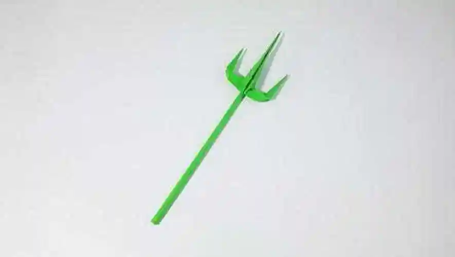 教你折纸三叉戟简单漂亮儿童很喜欢