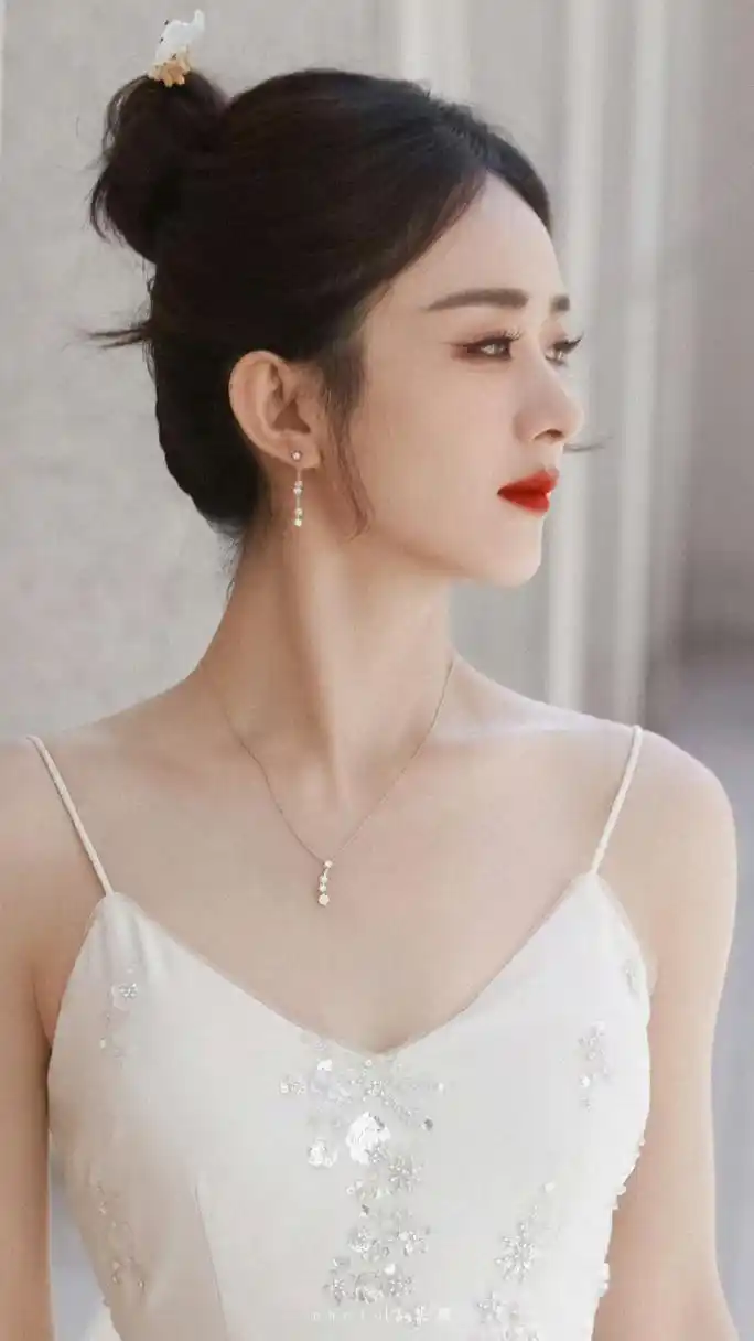 赵丽颖丸子头簪发#赵丽颖丸子头簪发也太好看了吧!