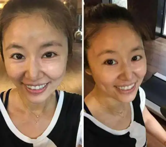 林心如近况曝光引争议,肚子隆起疑似怀孕,47岁素颜像路边大妈