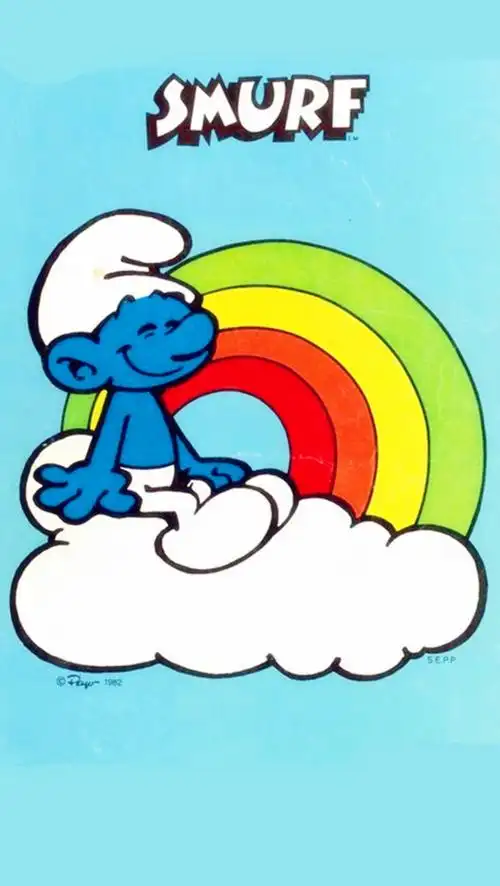 iphone 壁纸 蓝精灵 sumrf