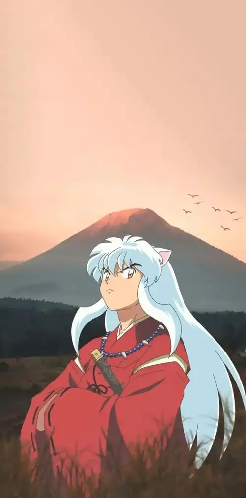 《犬夜叉》绝美壁纸,杀殿超帅,奈落我粉了,有爱还是"杀玲"