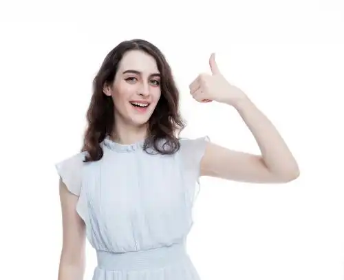 白色背景女子像 女子