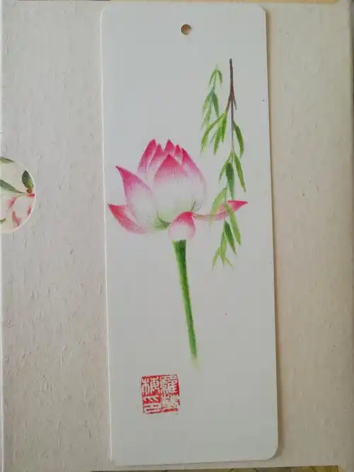 彩铅绘:书签——相依 - 简书