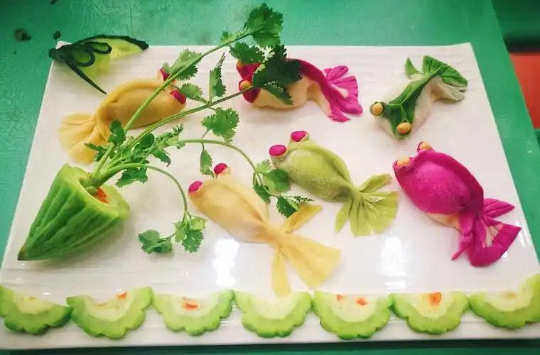 鱼跃人欢,这是我们最得意的饺子拼盘作品