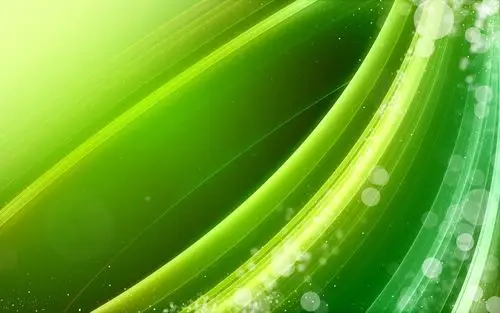 壁纸 绿线波浪,抽象图片