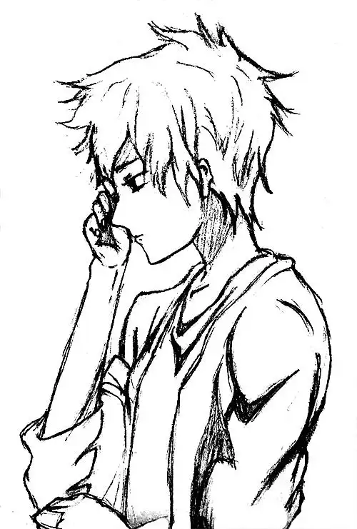 手绘卡通人物男