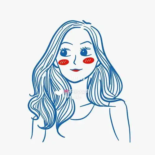 抖音简笔画ins女孩头像