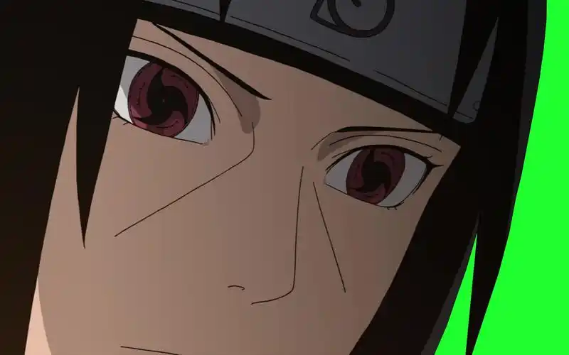 (火影gb绿幕)宇智波 鼬开万花筒写轮眼突然感到意外_哔哩哔哩_bili