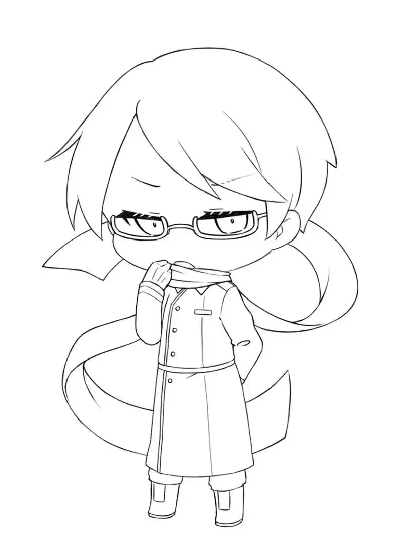 q版 #线稿  - 抖音