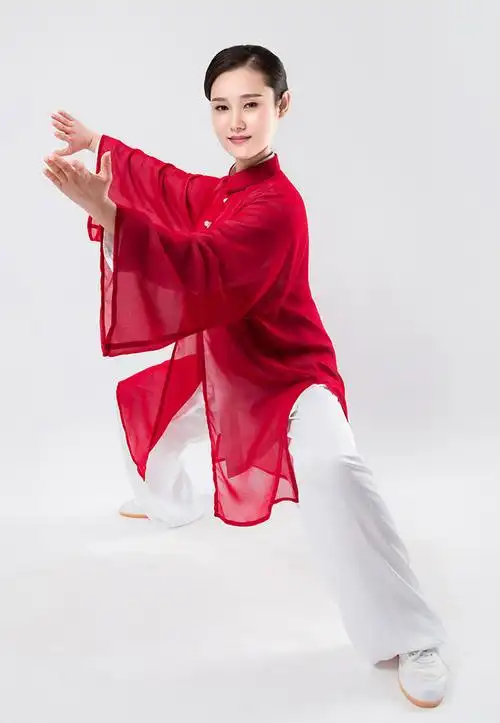 太极服纱 太极拳比赛武术功夫表演服春夏季 黑色 s