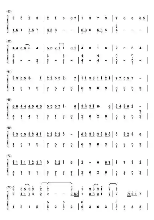 野孩子钢琴简谱乐谱