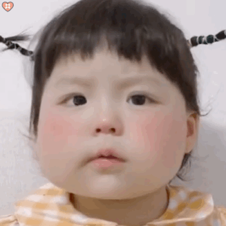 萌娃丸子妹表情包动图