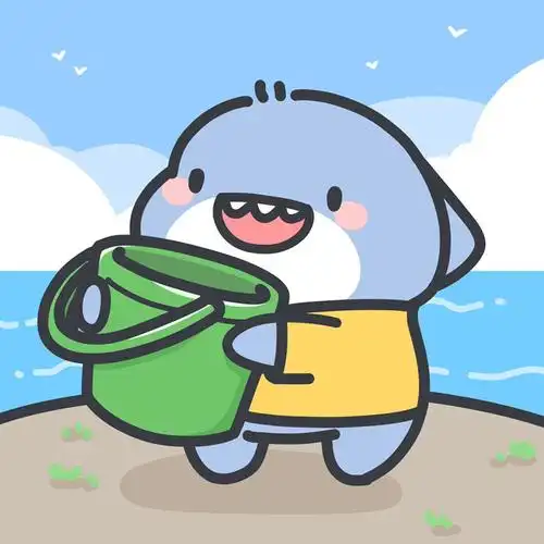 可爱的鲨鱼情侣头像